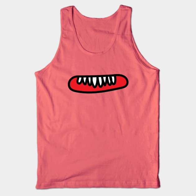 Monster Mouth - Wide Tank Top by helengarvey